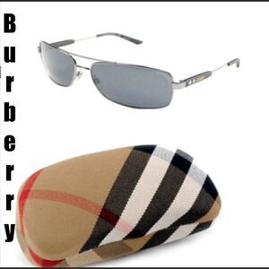 🕶️ BURBERRY Sunglasses BE 3074 100387 Gunmetal 63mm